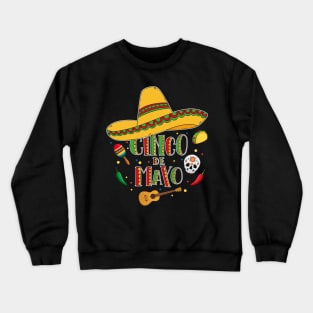 Cinco De Mayo Fiesta T-Shirt Mexican Costume Festival Gift Crewneck Sweatshirt